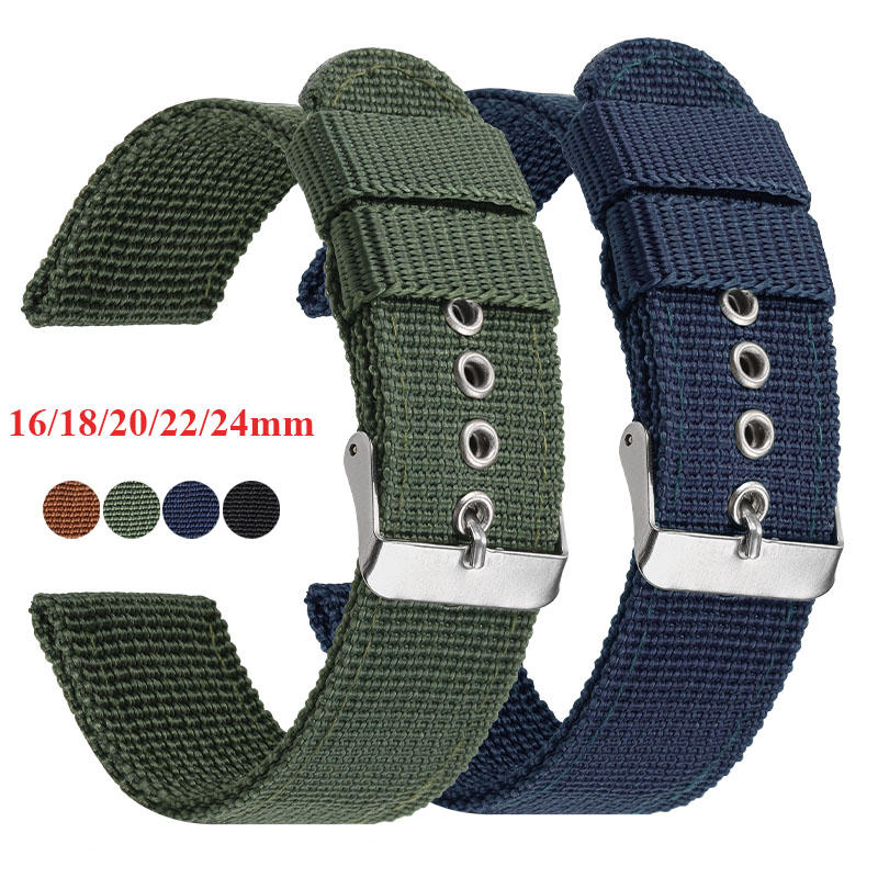 Nato Strap Nylon - Bracelet de montre en Nylon marron