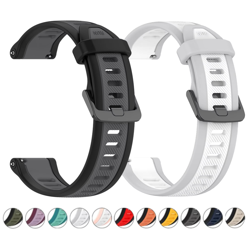Silicone Watch Band 22Mm - Bracelet en Silicone Texture 22mm 20mm