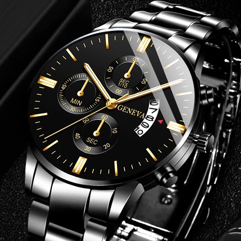 Seiko Watch 5 Sports - Montre-bracelet à quartz en acier inoxydable
