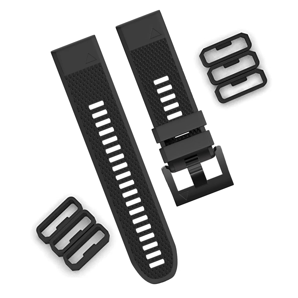 Silicone Watch Band 22Mm - Pour Garmin Forerunner 945/935/955/965 Fenix 5/6/7