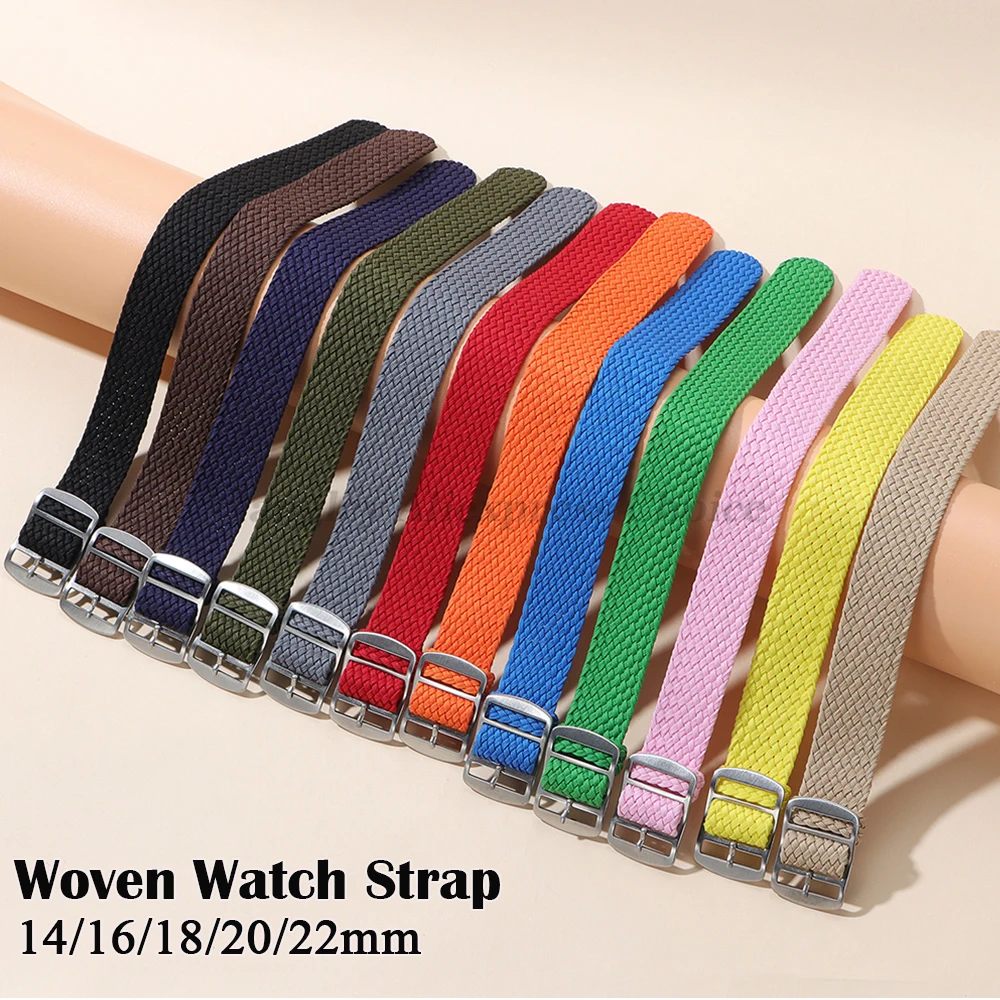 Perlon Strap Woven - 14mm 16mm 18mm 20mm 22mm bracelet