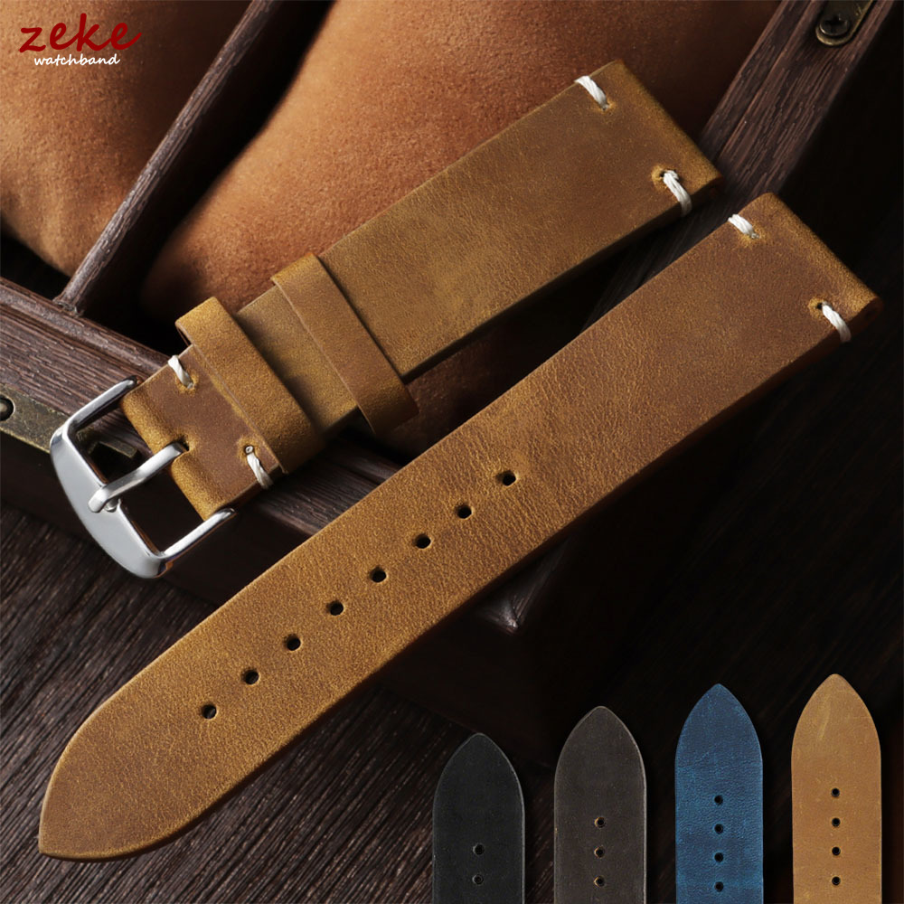 Suede Strap Watch - Bracelet de montre vintage en cuir