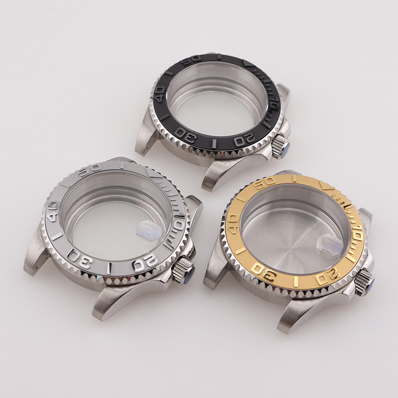Seiko Watch Prospex - Boîtiers de montre 40MM argentés Yacht