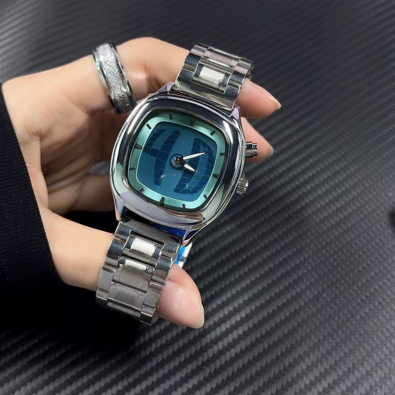 Tropic Strap Vintage - PAAZOMU Montre à quartz pour homme,