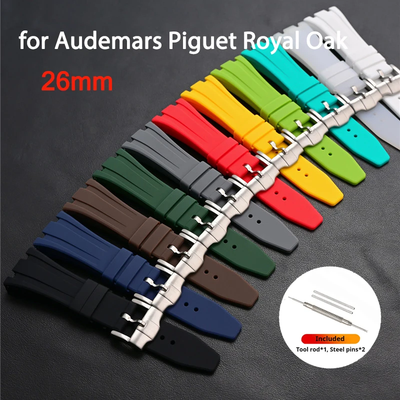 Audemars Piguet Watch Royal Oak Offshore - Bracelet en caoutchouc de 26 mm