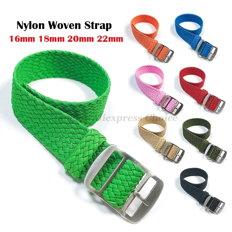 Perlon Strap Woven - Bracelet de montre en Nylon tissé
