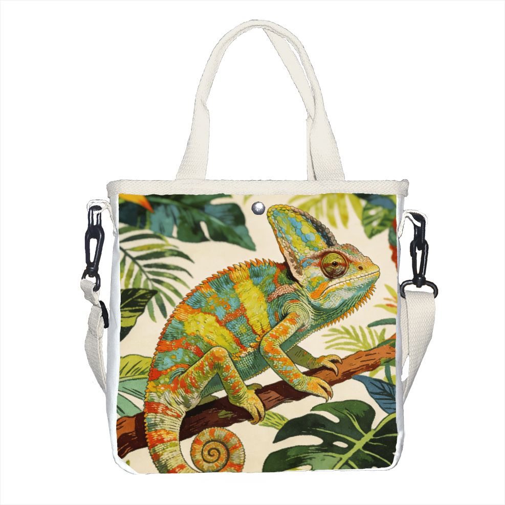 Tropic Strap Vintage - Sac fourre-tout vintage à motif botanique