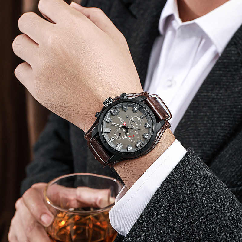 Montres rétro pour hommes, mon - Leather Watch Band Men avis et prix