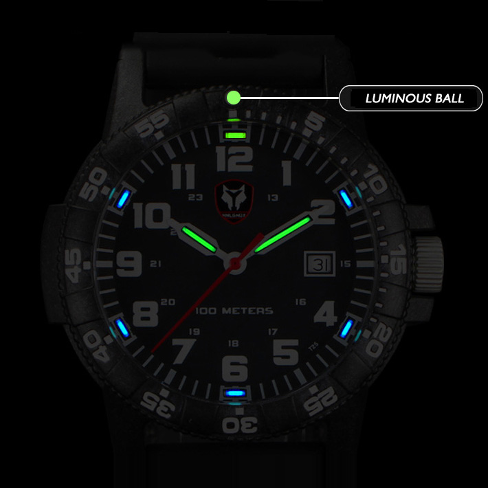 Hnlgnox-Montres Pilote pour Ho - Rubber Strap Diver avis et prix