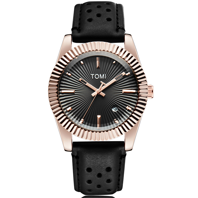 TOMI-Montre-bracelet en cuir m - Leather Watch Band Men avis et prix