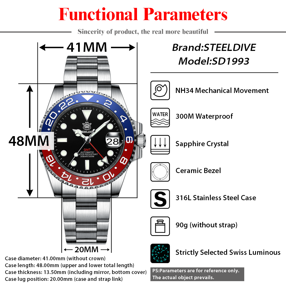 STEELDIVE SD1993 V2 lunette en - Seiko Watch 5 Sports avis et prix