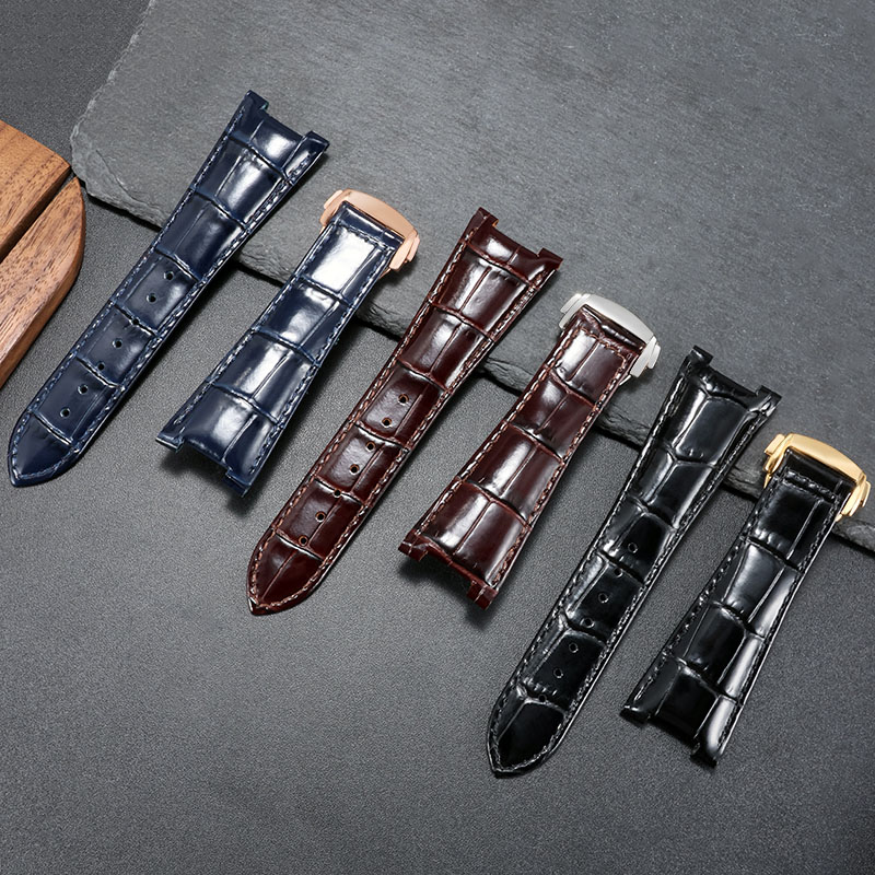 Bracelet de montre en cuir vér - Omega Watch Constellation avis et prix
